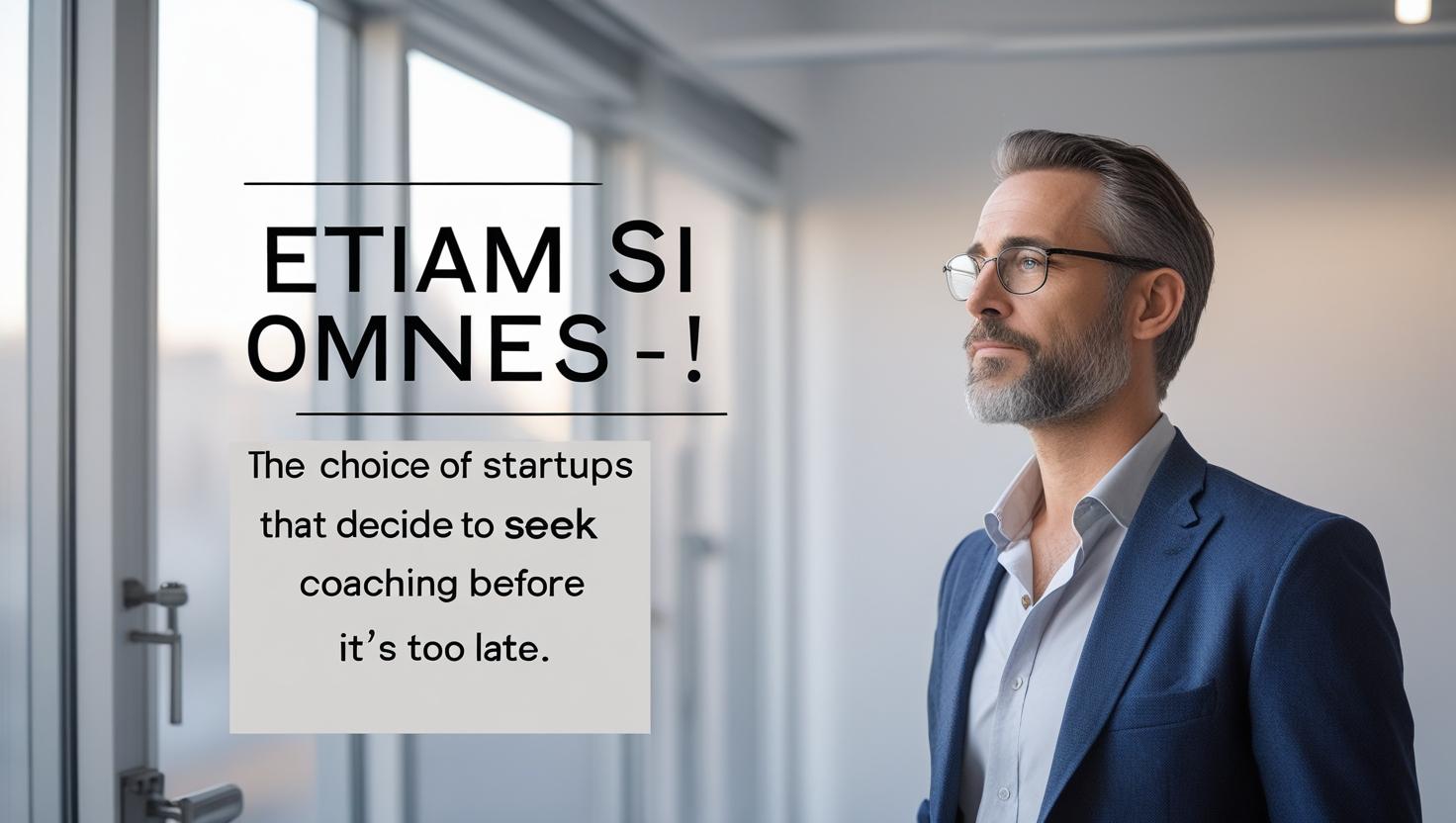 Etiam si omnes — ego non! Il grido (silenzioso) delle startup che scelgono il coaching prima che sia troppo tardi